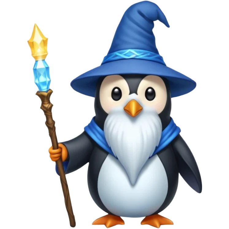 Penguin Wizard emoji