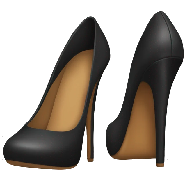 black women's high-heeled shoes emoji