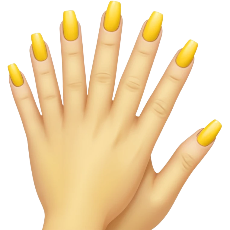 Yellow nails  emoji