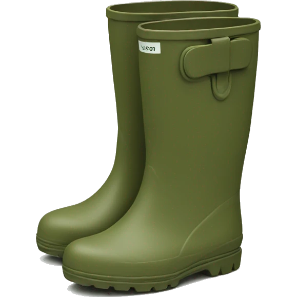wellies olive green emoji