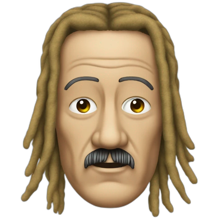Adolf Hitler Bob Marley dreadlocks vaping emoji