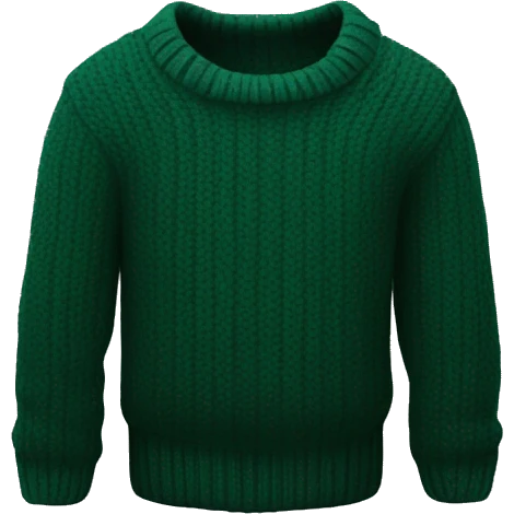 Dark green folded sweater emoji