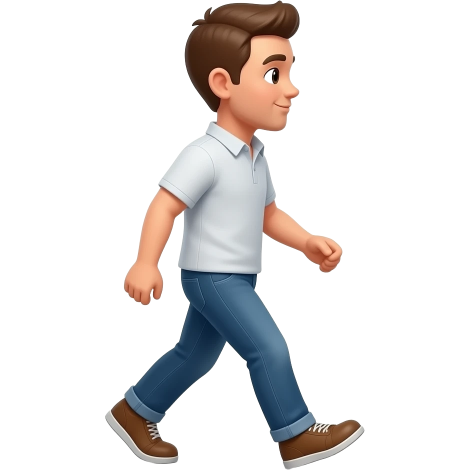 on a walk outside emoji