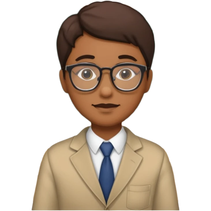 I am standing in the classroom. emoji