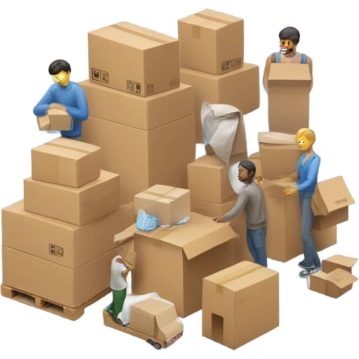 Moving house emoji