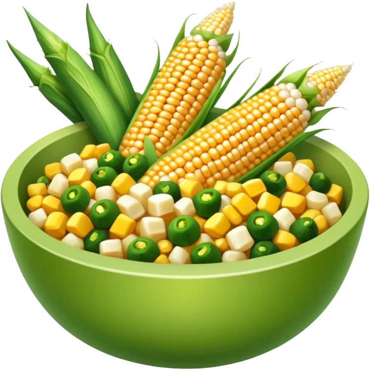 Corn and okra  emoji