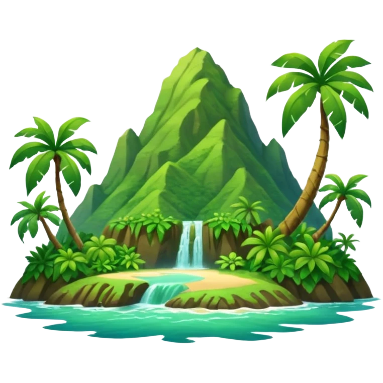 Te fiti island mountain Moana Disney  emoji