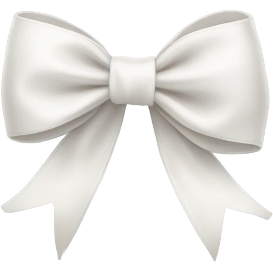 White bow emoji
