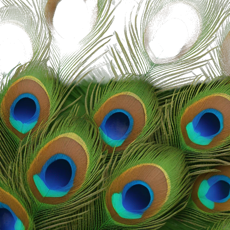 peacock feather emoji