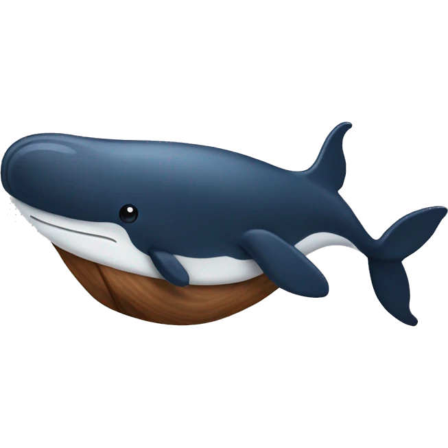 A whale mixed with a walnut emoji