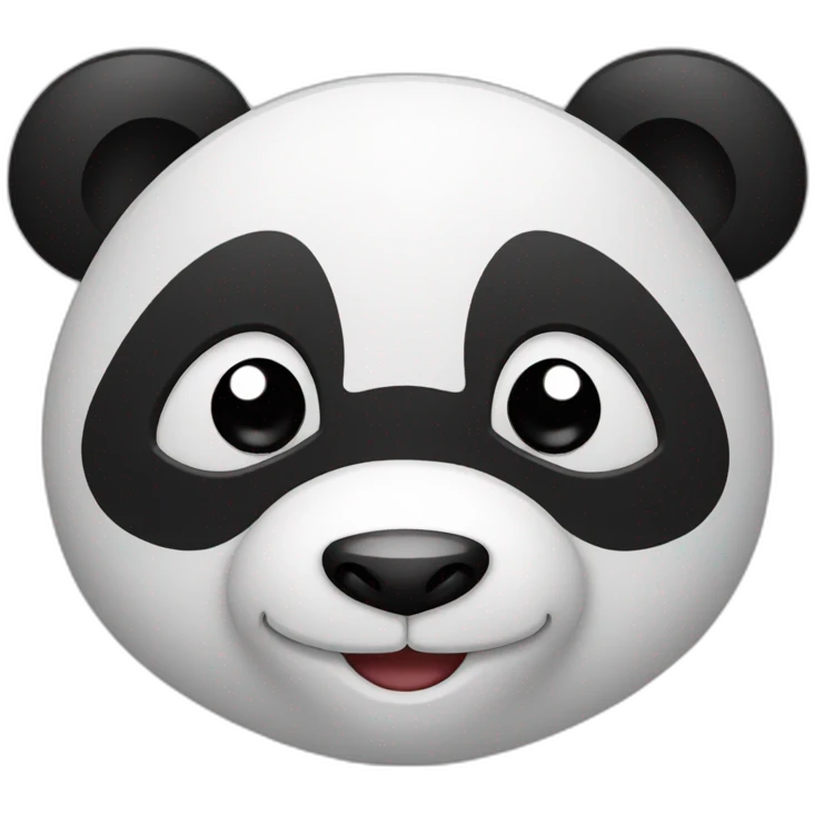 Panda with a smile  emoji