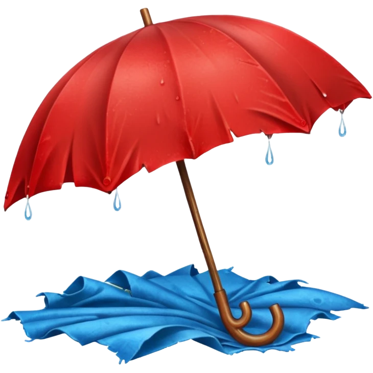 Red umbrella, Lost & Found Object. emoji