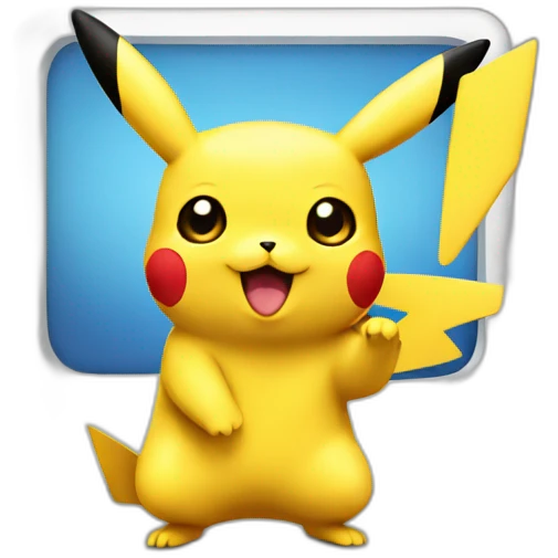 Pikachu working emoji