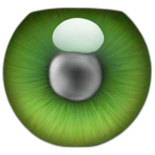 A green human iris in stunning detail  emoji