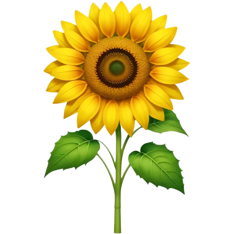 A bright, realistic sunflower with vivid yellow petals and a detailed center. The stem is extremely long, thin, and vibrant green, stretching vertically and occupying most of the image. Natural style, soft lighting, simple background to highlight the flower’s tall, slender shape. emoji
