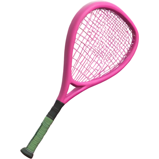 Raqueta de pádel rosa aestethic emoji