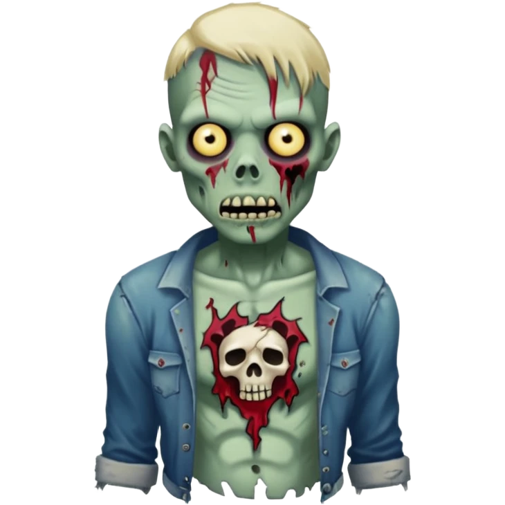 zombie with tattoo emoji