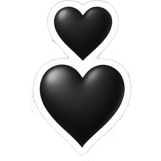 Black heart emoji