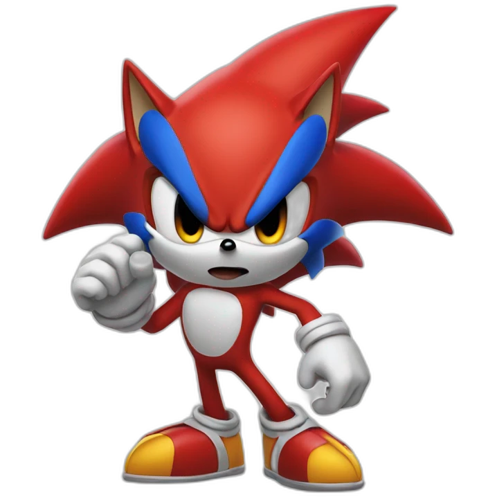 Red sonic emoji