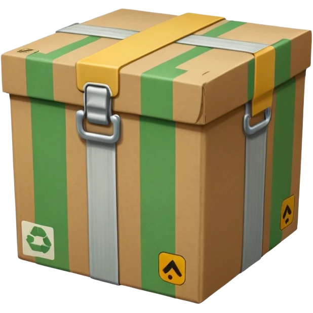 make delivery box in light green color  emoji