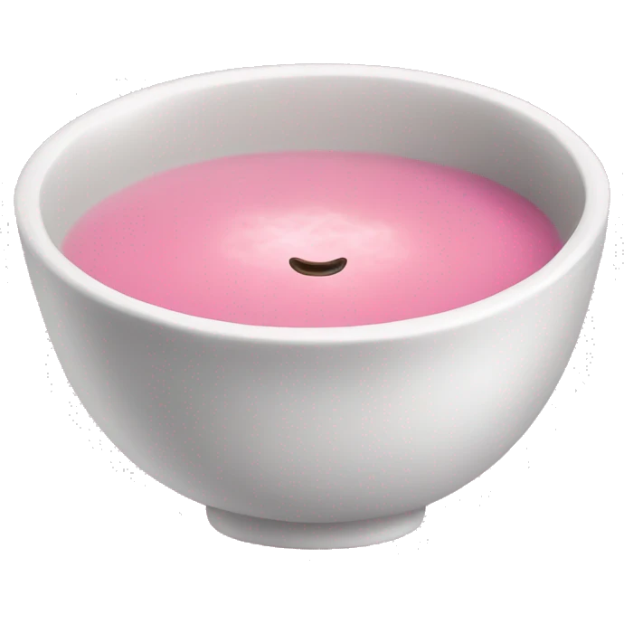 Pink soup emoji