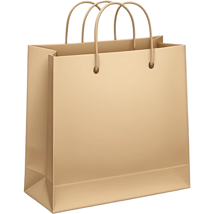 Light beige shopping bags emoji