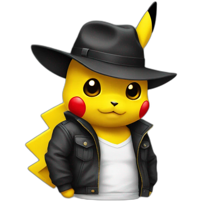 Pikachu-gangster emoji
