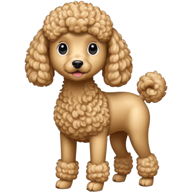 Small beige poodle dog emoji