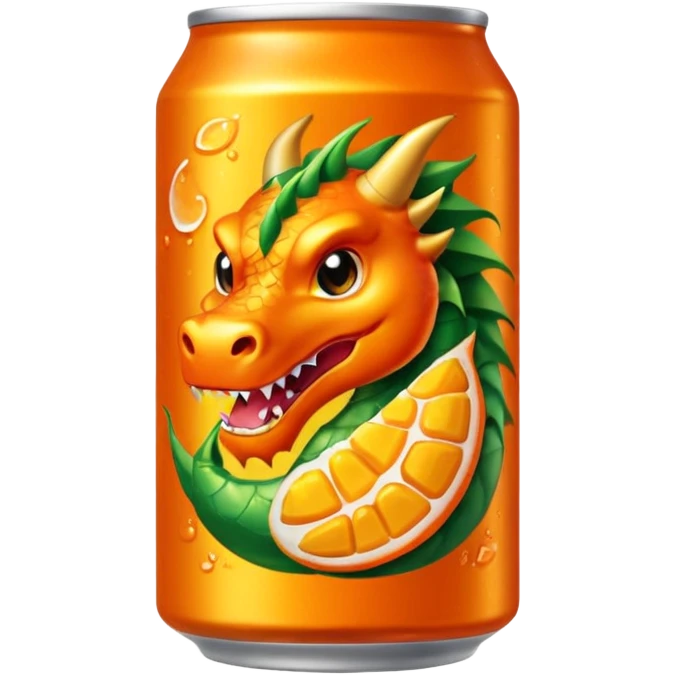 Création d’une canette de fanta saveur mangue fruit du dragon emoji