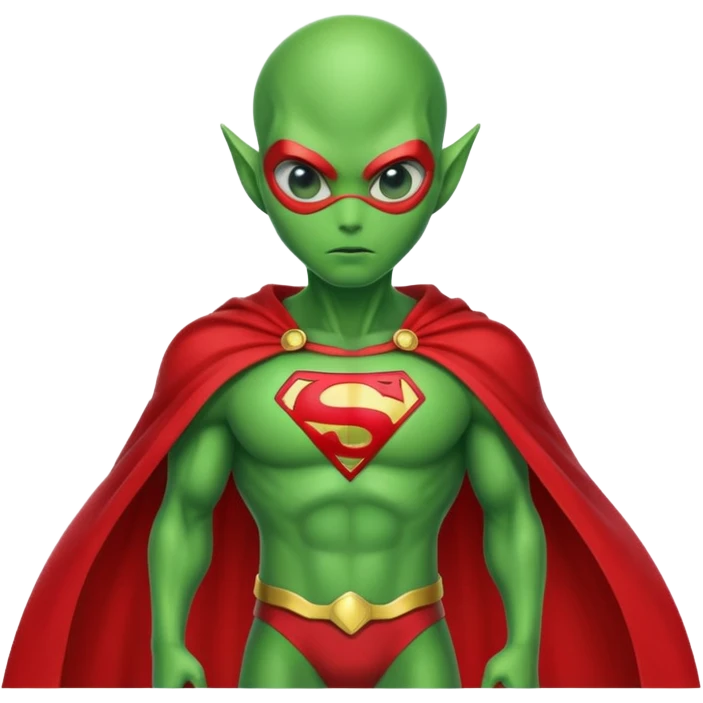 Alien superhero emoji