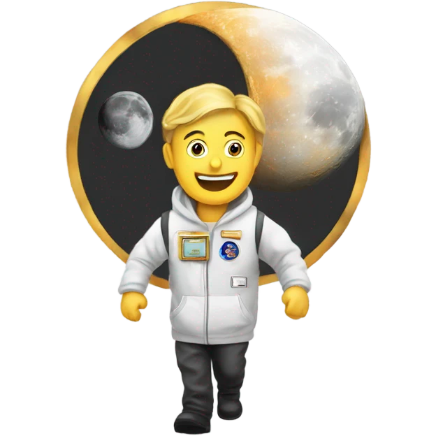 Bitcoin to the Moon emoji