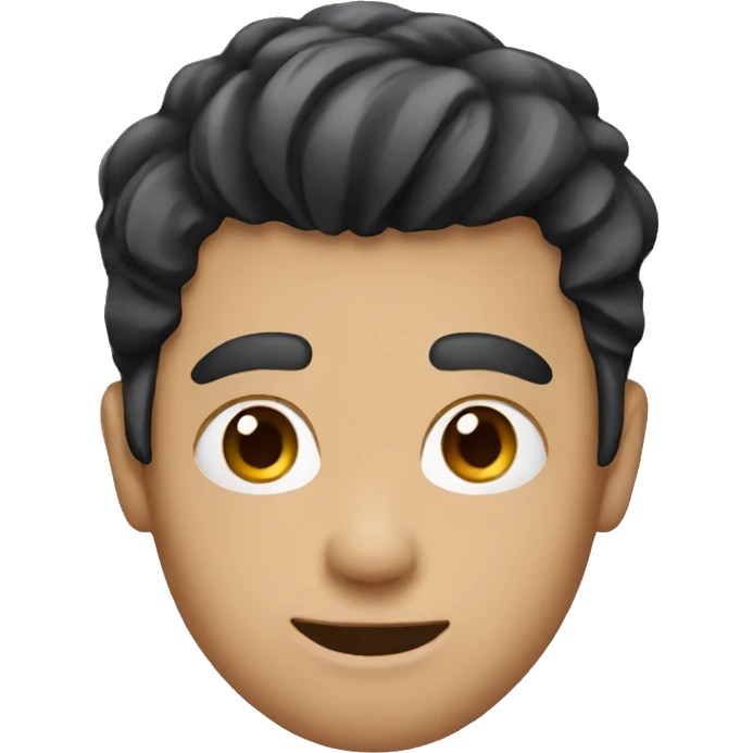 guy with dark hair emoji
