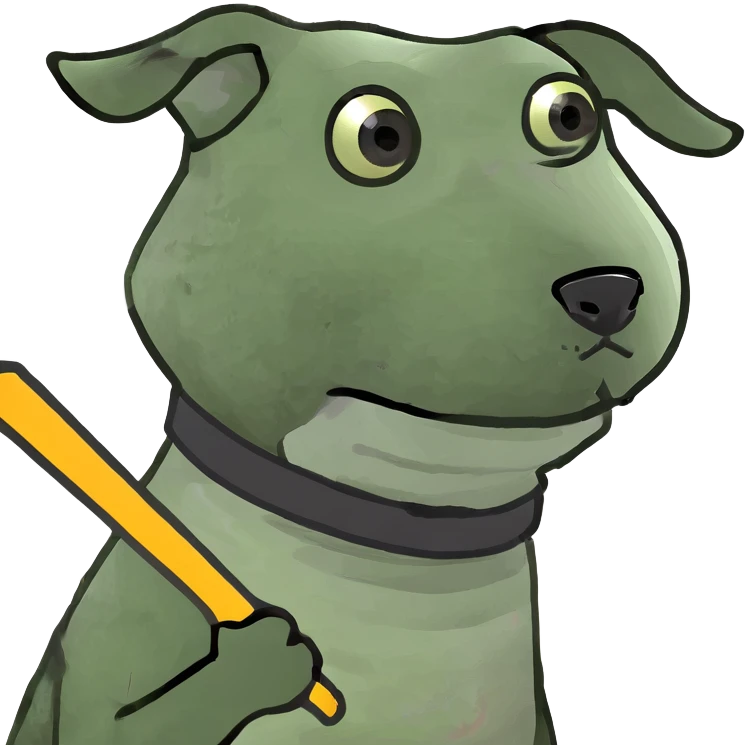 Dog with wand emoji