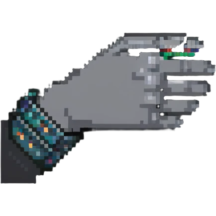 hand gripping emoji