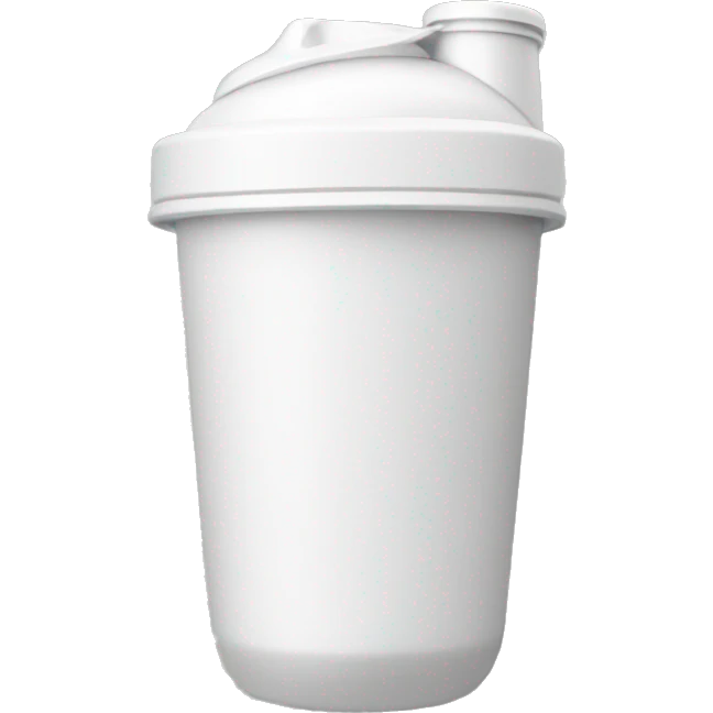 white protein shaker cup emoji