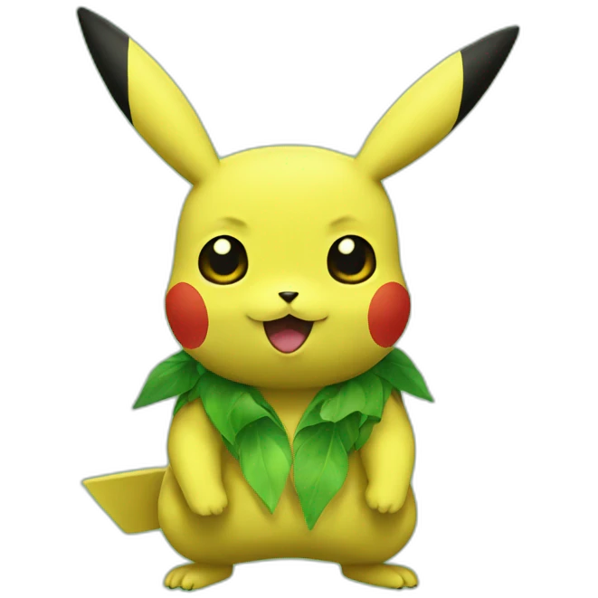 Green pikachu emoji