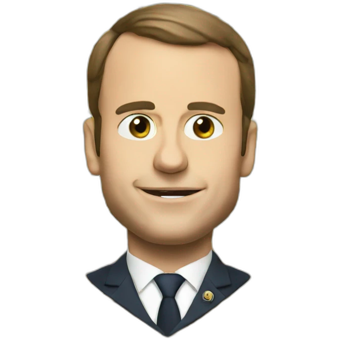 Macron qui mange emoji