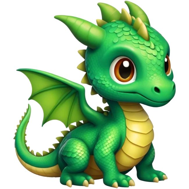 Head Baby dragon emoji