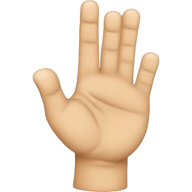 round face very smiling, with the thumb of the left hand between the ring and index fingers emoji