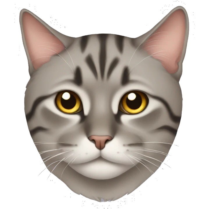 portrait of a lazy cat emoji