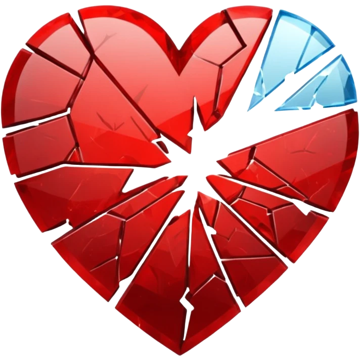 heart with a shattered glass effect emoji