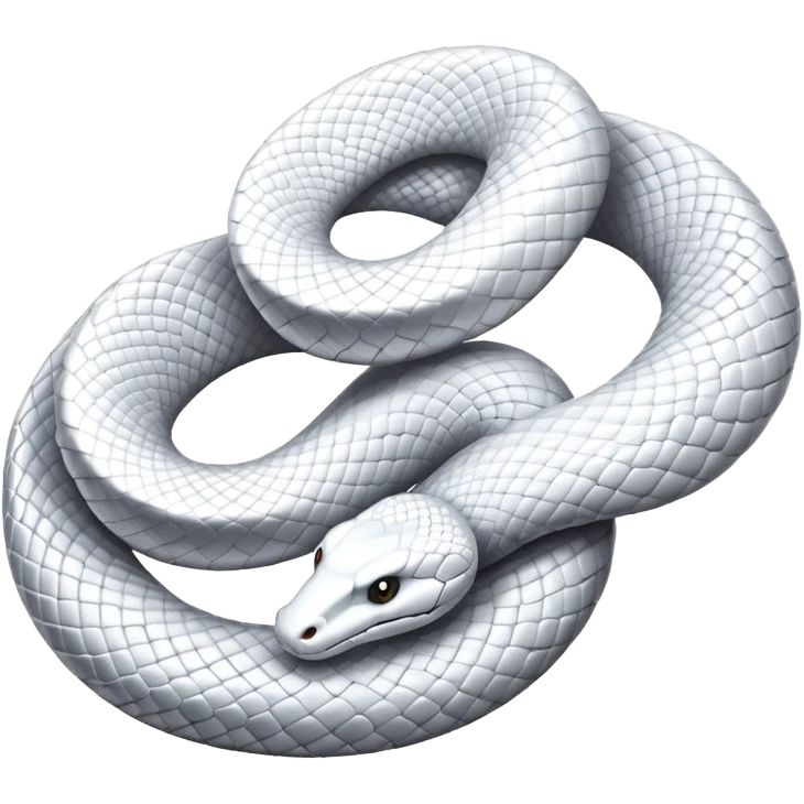 two white snakes  emoji