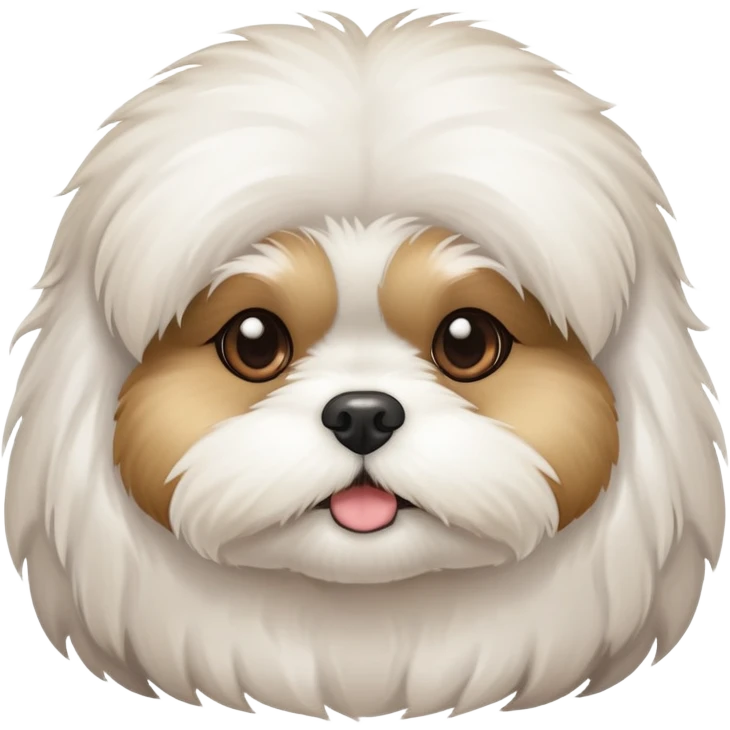 White shitzu  emoji