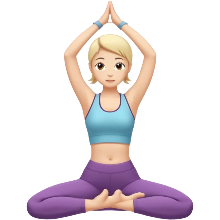 Practicing yoga emoji