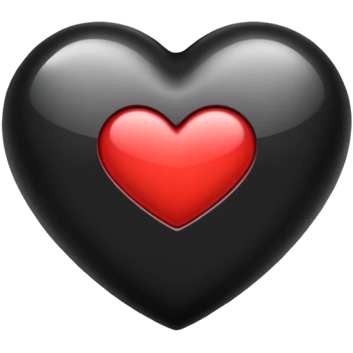 heart color black emoji