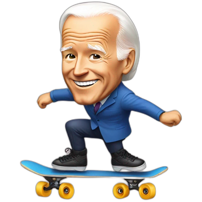 biden on a skate emoji