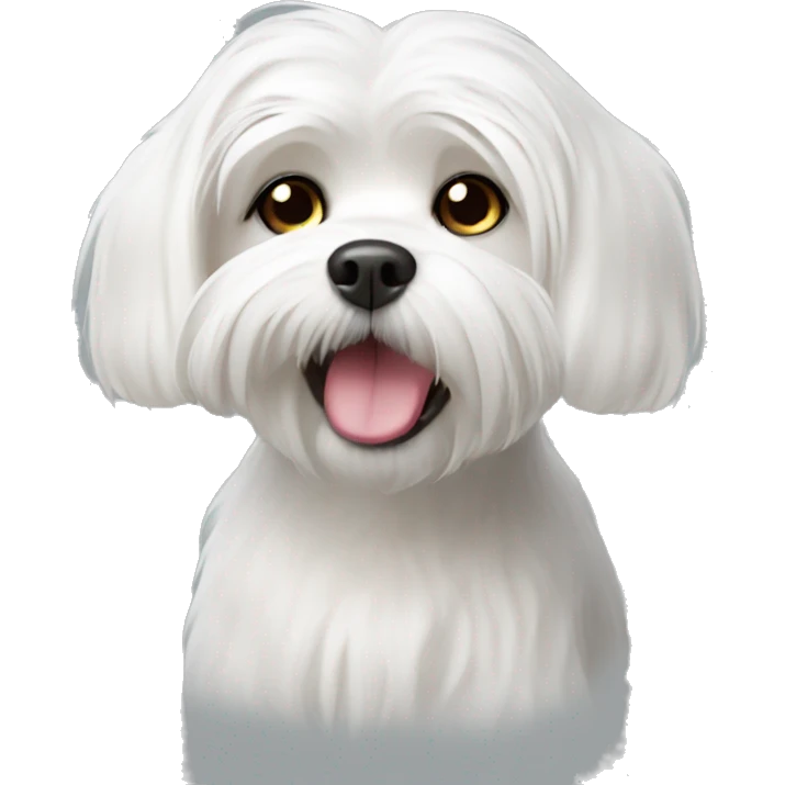 white maltese dog emoji