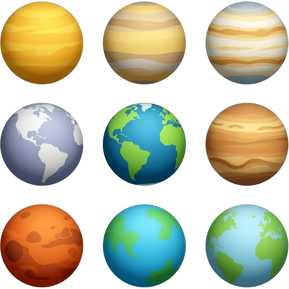 Planet emojis emoji