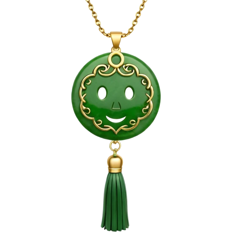 jade ade tassel pendant emoji