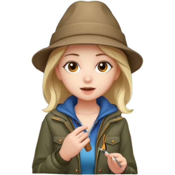 Девушка студентка 18лет с большими сиськами 2-го размера делает минет на природе у костра emoji